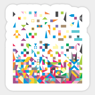 design Pattern collor Sticker